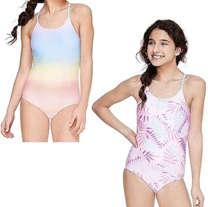Justice reversible one-piece swimsuit